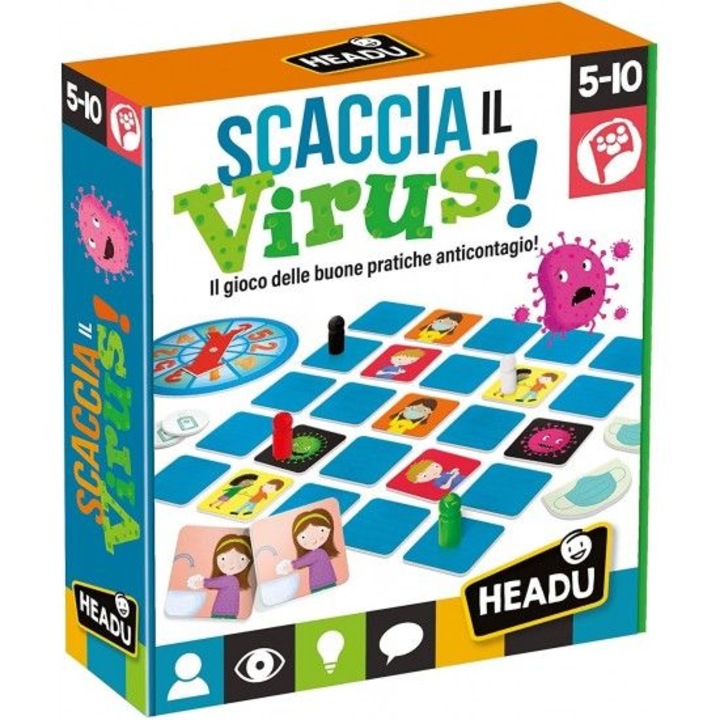 Joc educativ Headu, Alunga virusul