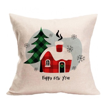 Fata de perna de Craciun, model de Craciun, House, 45 × 45 cm Fata de perna de Craciun, model de Craciun, House, 45 × 45 cm