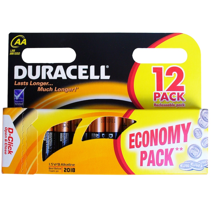Baterii Duracell BASIC AAK12, 12 Pack, R6