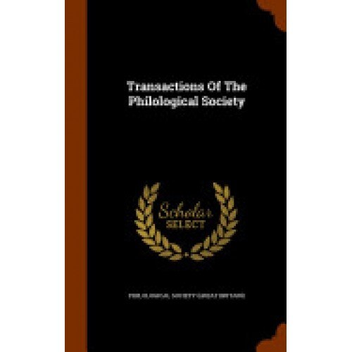 Transactions of the Philological Society