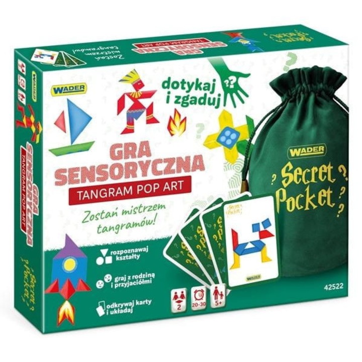 Joc senzorial Wader, Tangram Pop Art, +5 ani, Multicolor