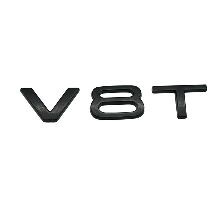 Audi V8T Embléma, fekete