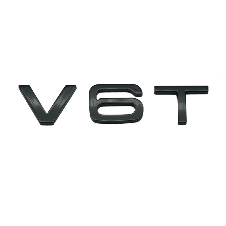 Audi V6T emblémák, fekete sárvédőkhöz