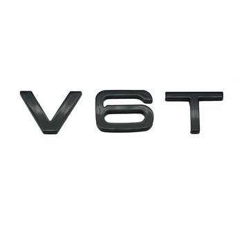 Embleme Audi V6T Negru pentru aripi Embleme Audi V6T Negru pentru aripi