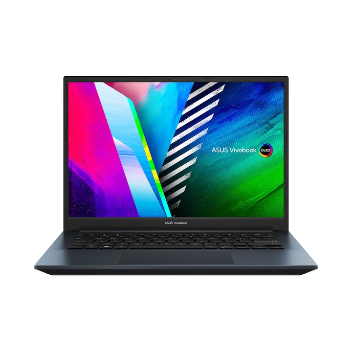 Asus VivoBook K3400PH-KM039 14 WQXGA+ OLED laptop, Intel® Core™ i7-11370H, 16GB, 512GB SSD, GeForce GTX1650 4GB, FreeDOS, Magyar billentyűzet, Kék