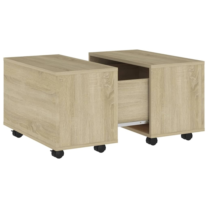 vidaXL sonoma tölgy színű szerelt fa dohányzóasztal 60 x 60 x 38 cm 806861