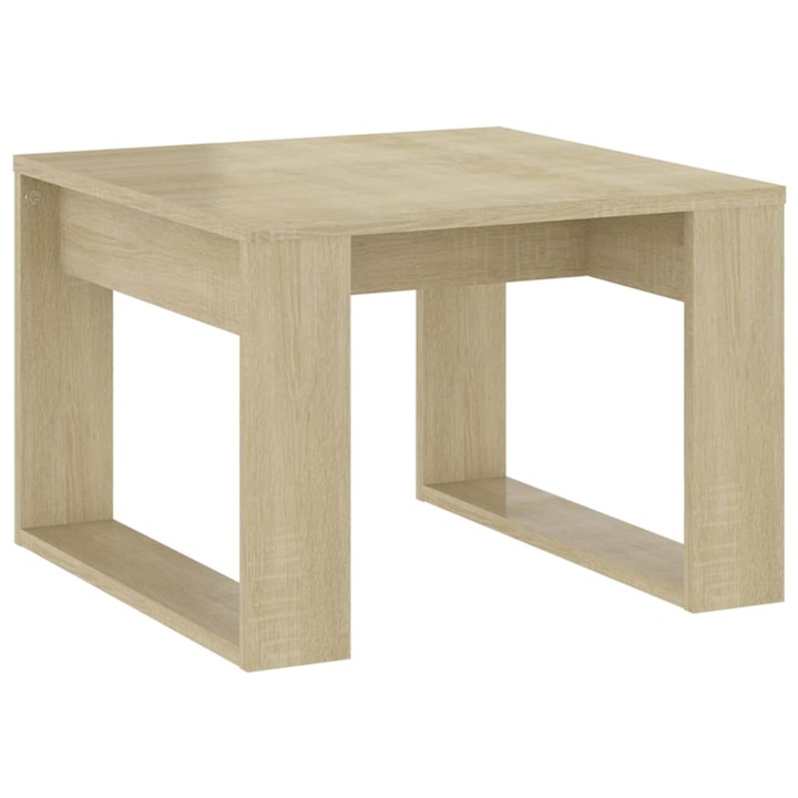 Странична маса vidaXL, Дъб сонома, 50x50x35 см, Инженерно дърво, 5.85 Kg
