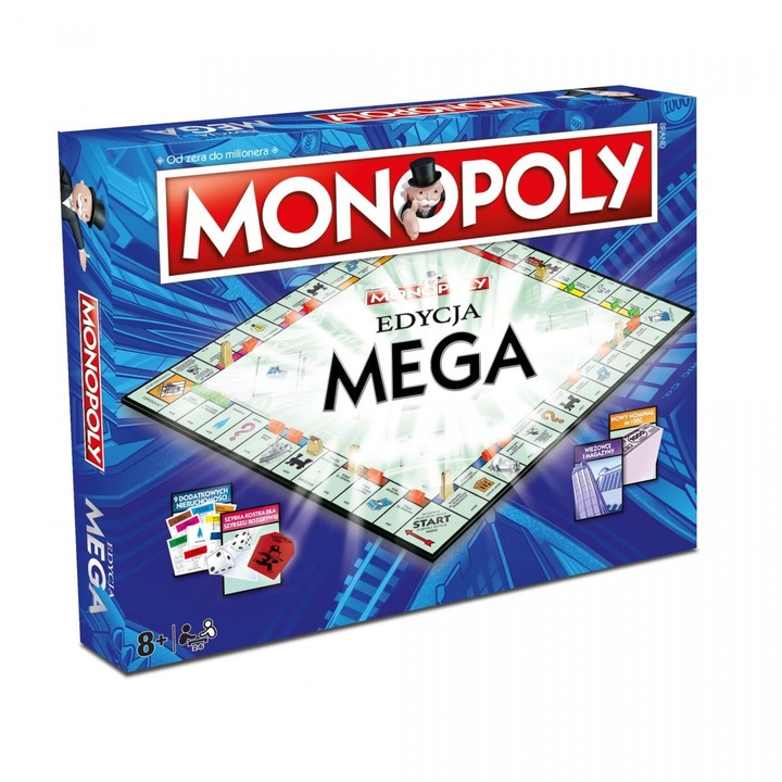 Игра Monopoly, мега, 2-6 играча, 8 години+