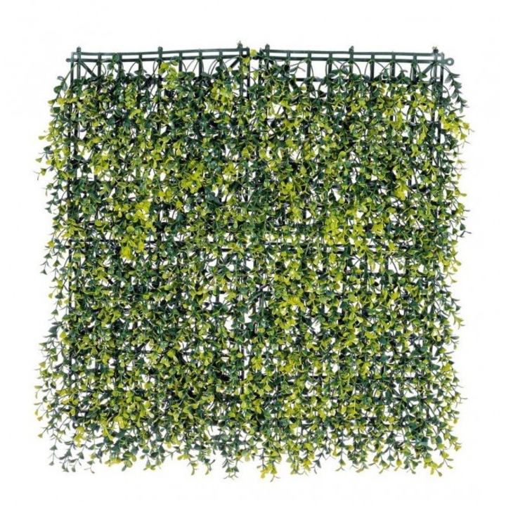 Синтетична декоративна ограда, Bizzotto, Полиетилен, 50x50 см, Зелена