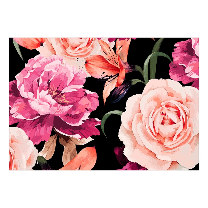 Tapet foto autoadeziv, Artgeist, Roses of Love, 245x175cm, Multicolor