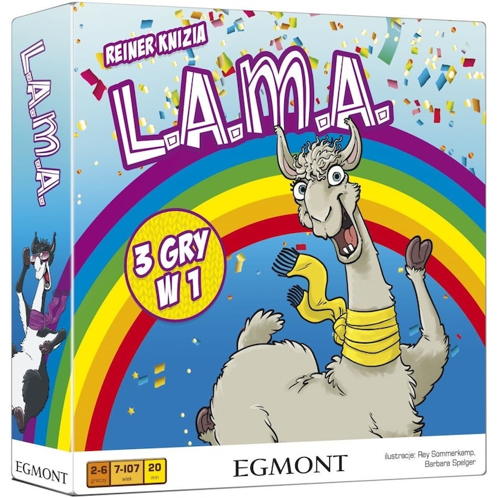 Настолна игра Egmont Llama, 2-6 играча, +7 години, Многоцветна