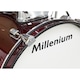 Millenium Focus Junior Red akusztikus dobkészlet, botokkal és üléssel, tökéletes kezdőknek