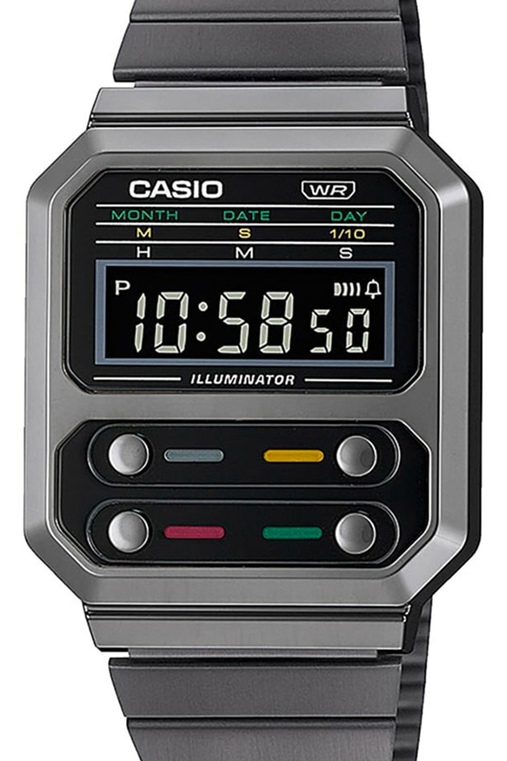 Casio, Ceas Digital Unisex, Argintiu Inchis - EMAG.ro