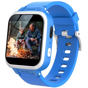 Ceas smartwatch copii Techone® Y90, pedometru, 6 jocuri, camera foto dual, muzica, lanterna, reportofon, calculator, microfon, calendar, Albastru Ceas smartwatch copii Techone® Y90, pedometru, 6 jocuri, camera foto dual, muzica, lanterna, reportofon, calculator, microfon, calendar, Albastru