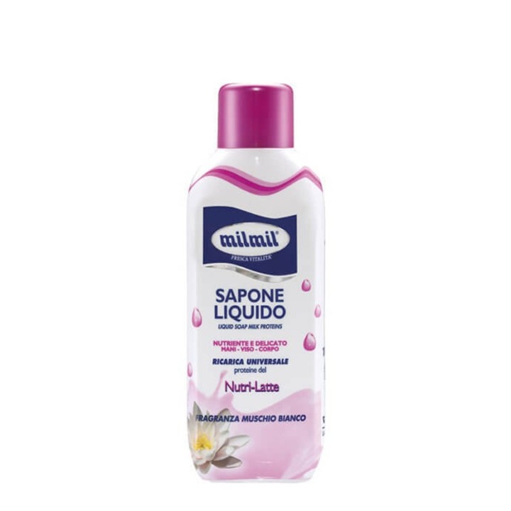 Set 2 x Rezerva Sapun Lichid Mil Mil, Lapte 1 l