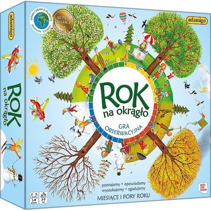 Adamigo játék, évről évre, 1-8 fő, 3-9 év