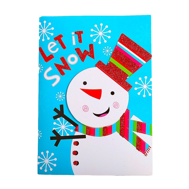 Felicitare Craciun, Muzicala, Createur, model 10, 20 x 15 cm