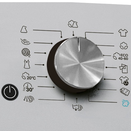 Masina de spalat rufe Whirlpool FreshCare+ FFD9458SBSVEU, 9kg, 1400 RPM, Clasa B, Steam Refresh, Steam Hygiene, Tehnologia al-6lea Simt, Motor Inverter, Display LCD, Argintiu