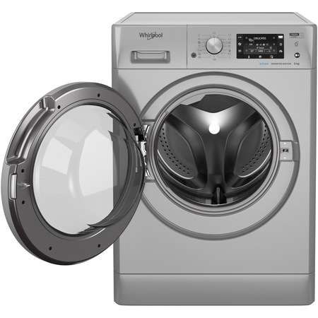 Пералня Whirlpool FreshCare+ FFD9458SBSVEU, 9 кг, 1400 об/мин, Клас B, Steam Refresh, Steam Hygiene, Технология 6-то чувство, Инверторен мотор, LCD дисплей, Сребрист