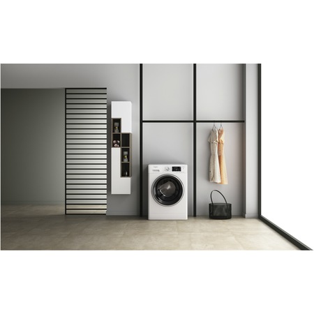 Masina de spalat rufe Whirlpool FreshCare+ FFD8458BCVEE, 8kg, 1400 RPM, Clasa B, Steam Refresh, Steam Hygiene, Tehnologia al-6lea Simt, Motor Inverter, Display LCD, Alb