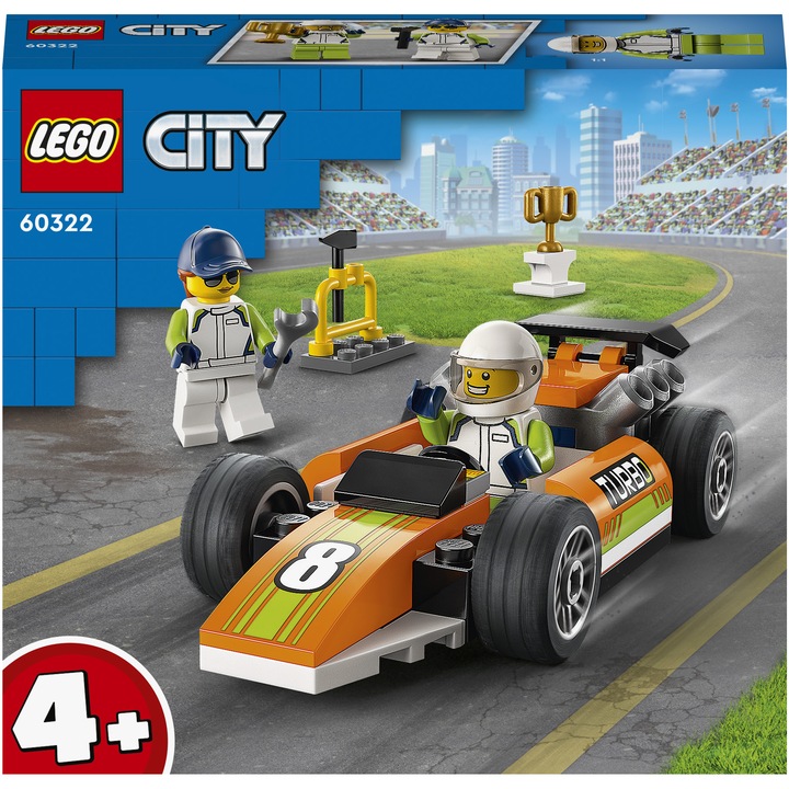 LEGO® City - Състезателна кола 60322, 46 части
