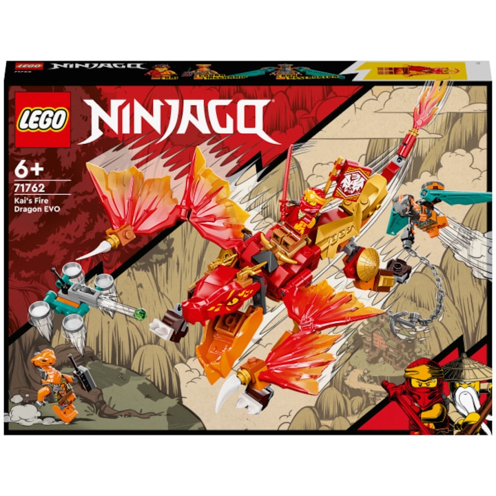 LEGO® NINJAGO - Огненият дракон EVO на Kai 71762, 204 части