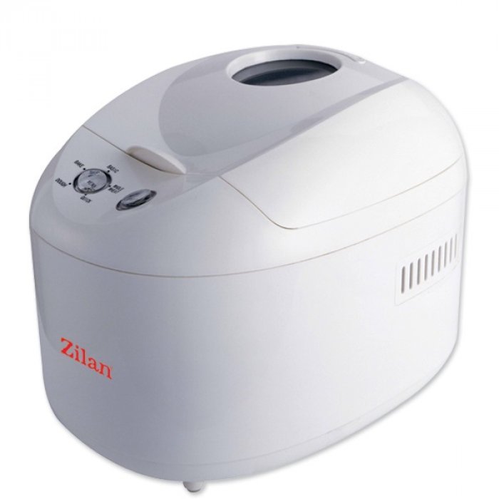 Masina de facut paine Zilan ZLN 7948, 530W, 450g, 5 programe, pastrarea temperaturii 60, Alb