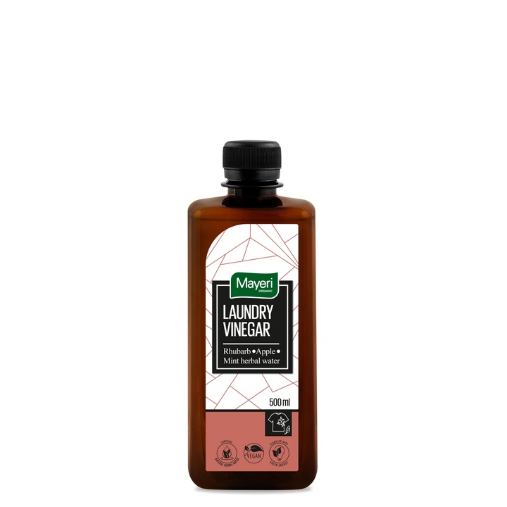 Mayeri Mosógép ecet, rebarbara és alma illat, természetes mentavízzel, 500 ml