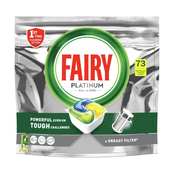 Detergent pentru masina de spalat vase Fairy Platinum All in One 73 spalari