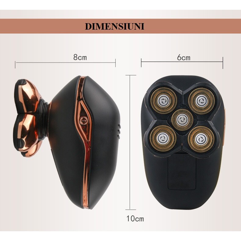 Aparat Ras Multifunctional 5 in 1, Invincio, pentru fata cap si corp ...