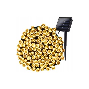 Ghirlanda luminoasa solara 21.9m cu 200 led-uri alb cald Ghirlanda luminoasa solara 21.9m cu 200 led-uri alb cald