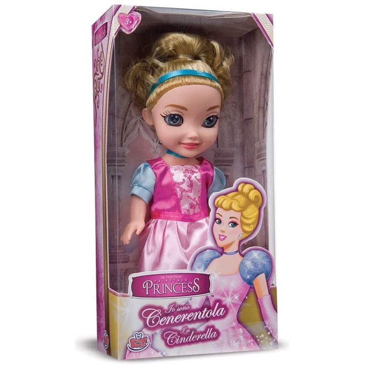 Hercegnő baba - Hamupipőke 25 cm