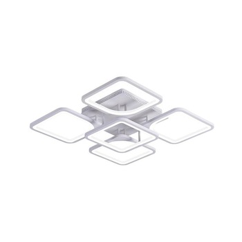 Lustra LED RFAN, Model M20/4+1, cu Telecomanda, 3 Tipuri de Lumina, Intensitate Reglabila, 90W, Alba Lustra LED RFAN, Model M20/4+1, cu Telecomanda, 3 Tipuri de Lumina, Intensitate Reglabila, 90W, Alba