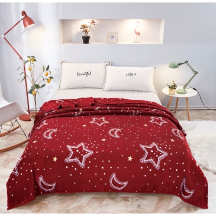 Patura Cocolino Pufoasa, pat dublu, multicolor, 200x230cm, FLO42