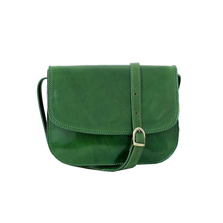 Geanta de umar din piele naturala, util land fashion, verde, P131V