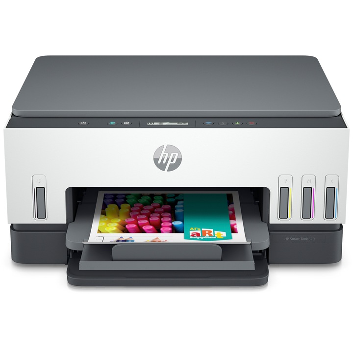 HP SmartTank 670 multifunkciós színes tintatartályos nyomtató, A4, Duplex, Wi-Fi (6UU48A)
