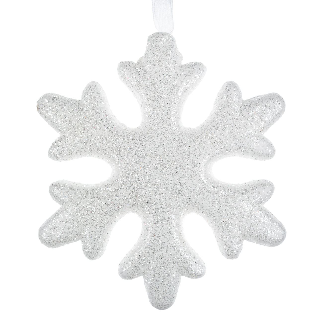 Ornament de brad de Craciun , Marbest Grand Shop, 11 cm , alb