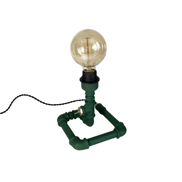 Lampa in stil industrial Mira, 20 cm, verde