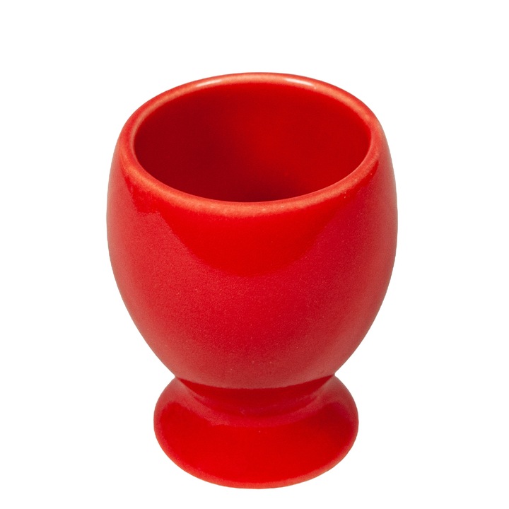 Suport de ou, Cesiro, 6 cm inaltime, Rosu Aprins