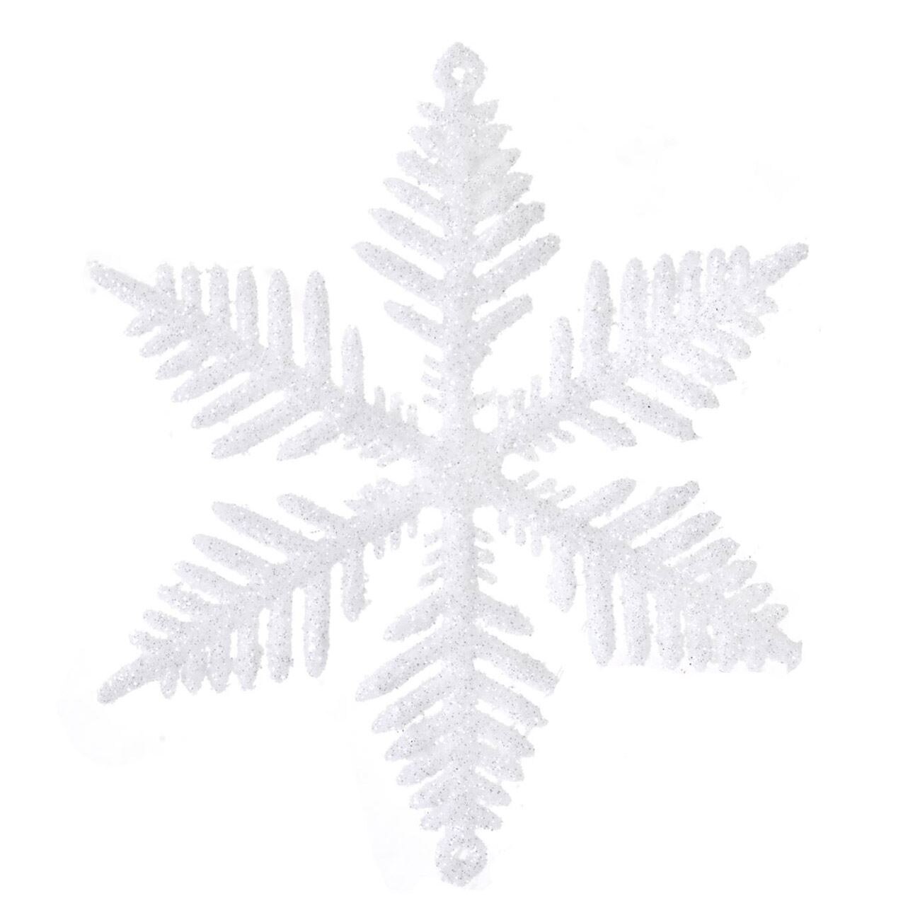 Set ornamente de brad de Craciun , Marbest Grand Shop, 11,5 cm, alb, 5 buc