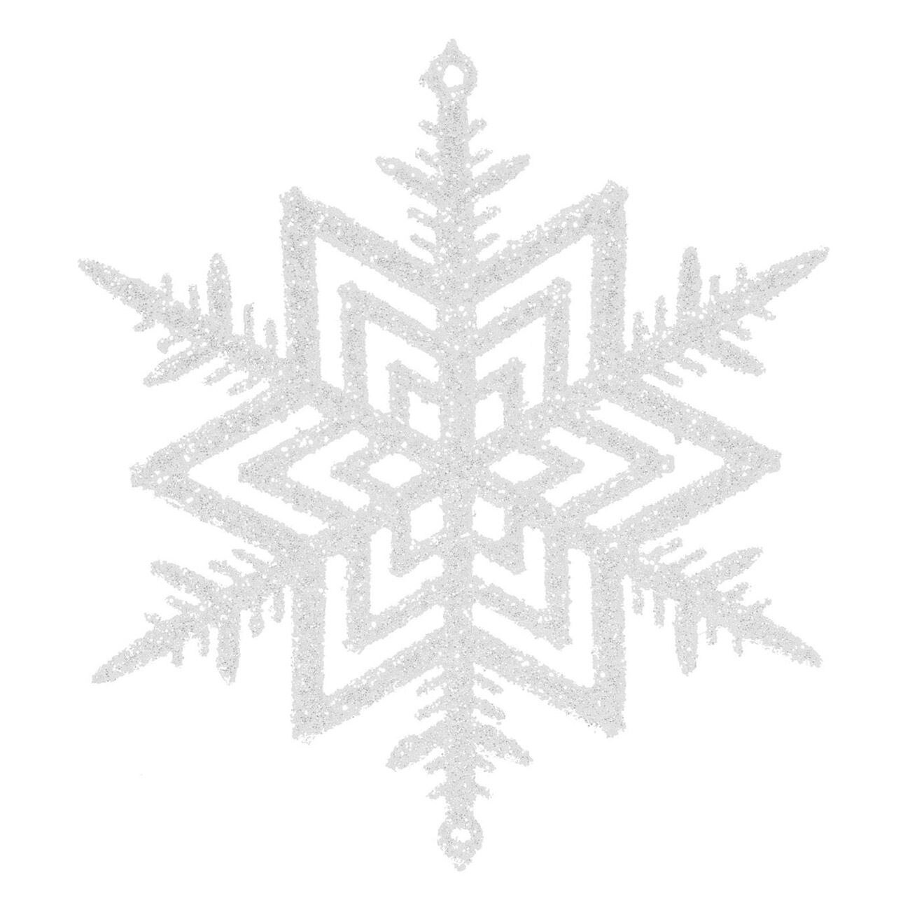 Set ornamente de brad de Craciun , Marbest Grand Shop, 10,5 cm , alb , 5 buc