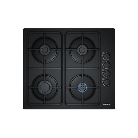 Incorporabila POP6B6B80, Gaz, 4 zone de gatit, 60cm, Negru