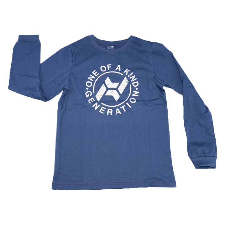 Bluza cu maneca lunga pentru baieti Atut BL8786, Albastru 140 CM