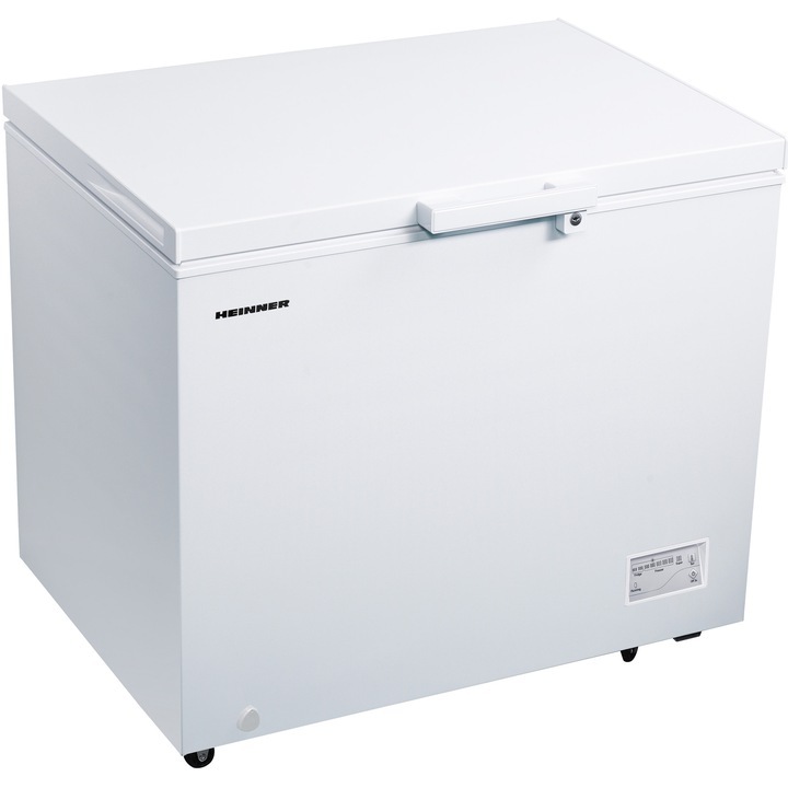 Lada frigorifica Heinner HCF-246CNHF+, 246 l, Control electronic, Sistem Convertibil, Clasa F, Alb