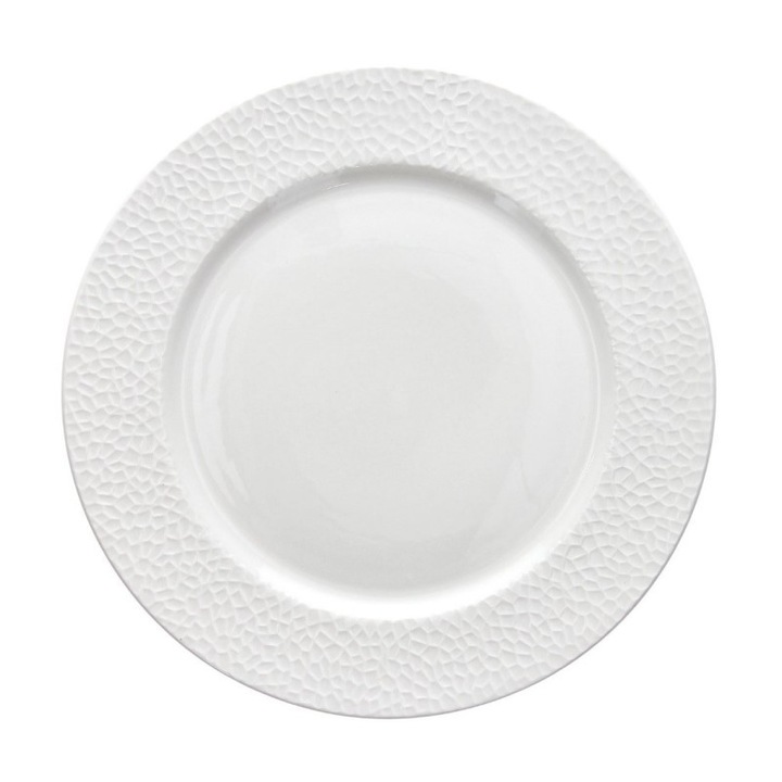 Farfurie din portelan, Tognana, 27 cm, Alb