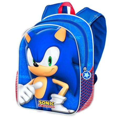 Ghiozdan Copii Sonic The Hedgehog, Design 3D Multicolor, Inaltime 31 Cm -  Emag.ro