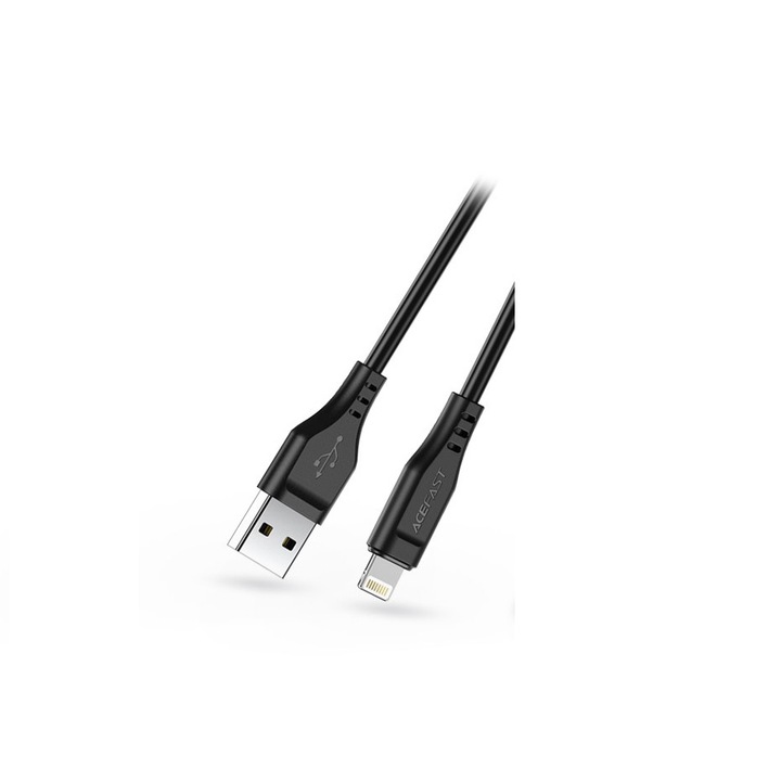 Кабел за зареждане и пренос на данни ACEFAST C3-02 Acewire Charging Data Cable USB-A - Lightning, Кабел 1,2 м, 5V/2,4A, Черен