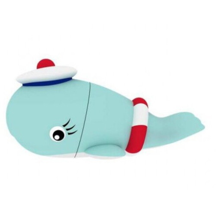 Stick memorie Emtec M337 SailorWhale 16GB, USB 2.0, Blue