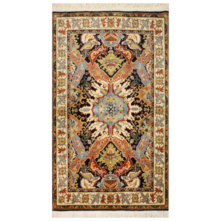 Covor Serapi Khalighi, Carpet Plaza, Lana, Lucrat manual, 101 x 156 cm, 10mm, Maro