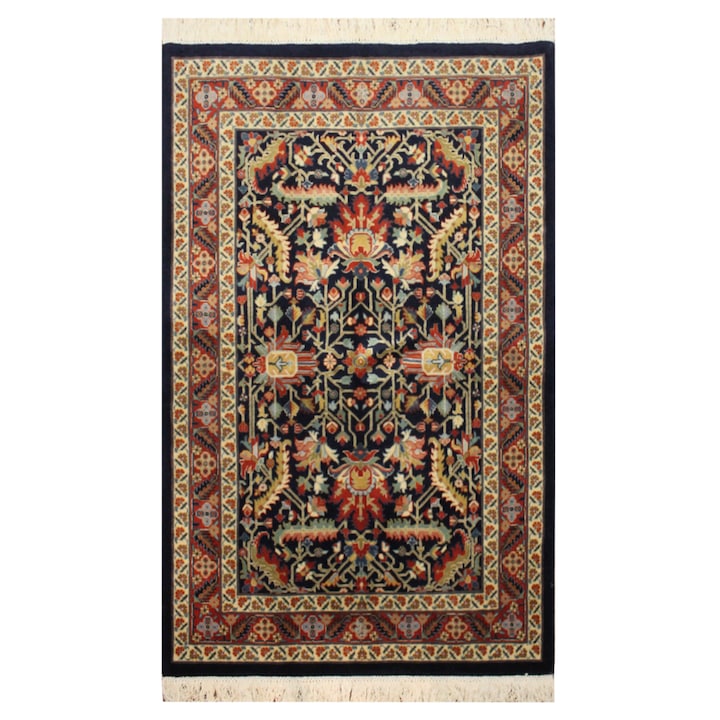 Covor Serapi Khalighi, Carpet Plaza, Lana, Lucrat manual, 95 x 141 cm, 10mm, Multicolor